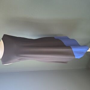 MSK Black and Blue Flowy Dress